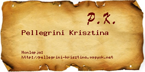 Pellegrini Krisztina névjegykártya