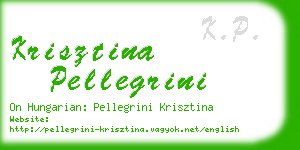 krisztina pellegrini business card
